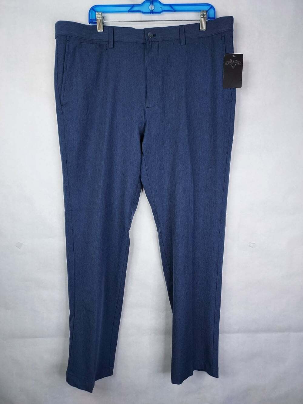 Callaway Golf Pants Men's 38x30 Peacoat Heathe Blue Opti-Dri Wicking Stretch NEW